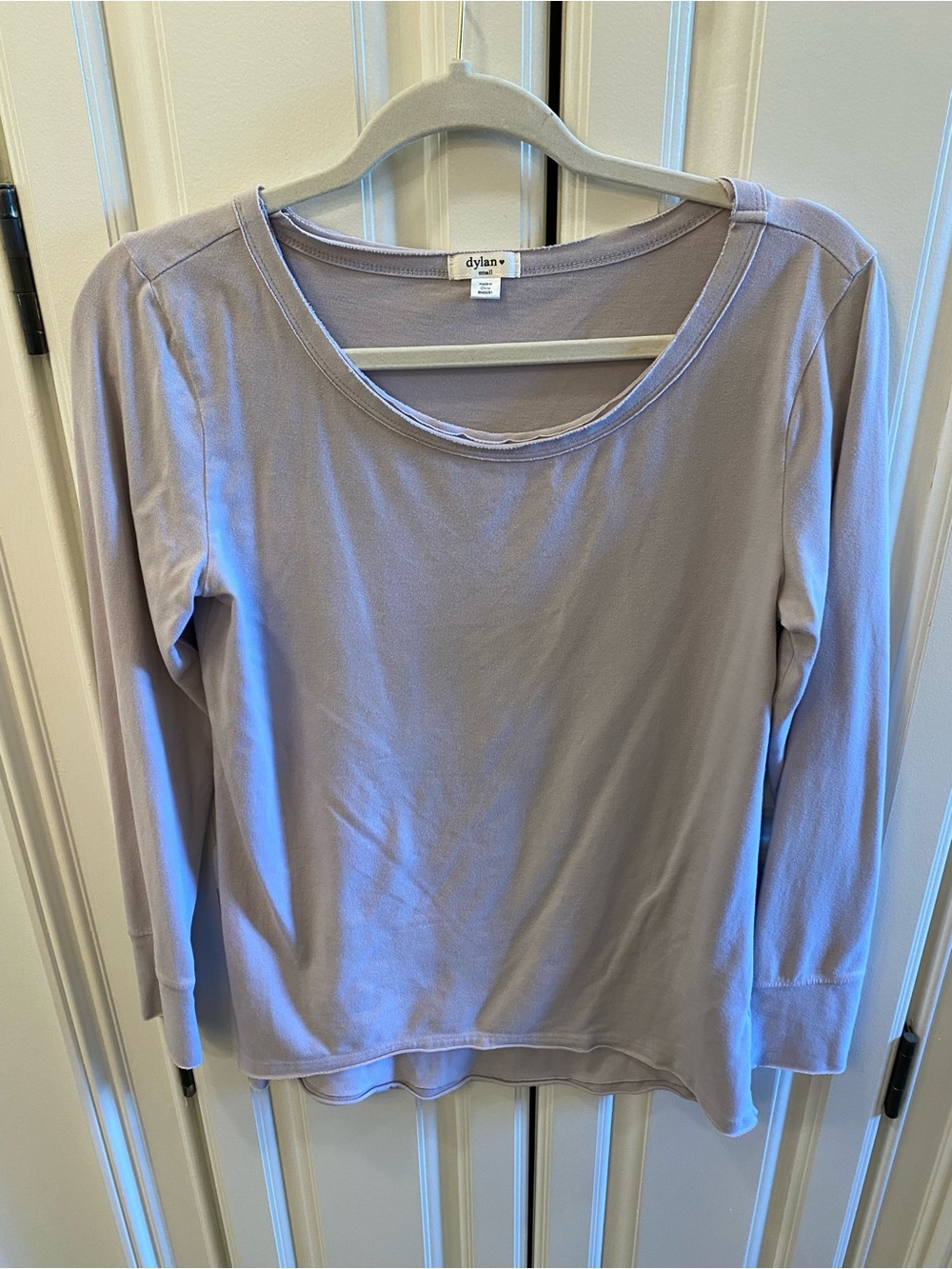 Dylan Gray Scoop Neck Long Sleeve Tee